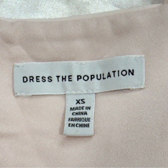 Dress The Population Anabel Sequin Sweetheart Gown Pink Floral XS Prom Bridal - Picture 9 of 12